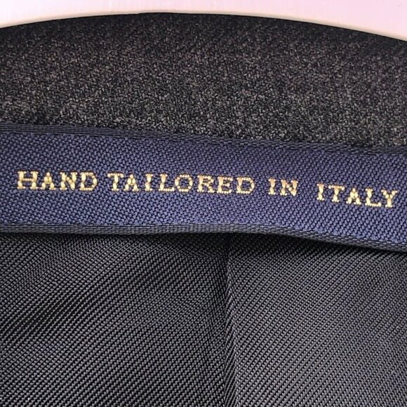 46R Brooks Brothers Gray Golden Fleece Wool Blazer Full Canvas Fitzgerald Jacket - Picture 7 of 11